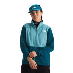 The North Face Women's Large Blue Glacier Fleece Jacket Full Zip Winter K28-4